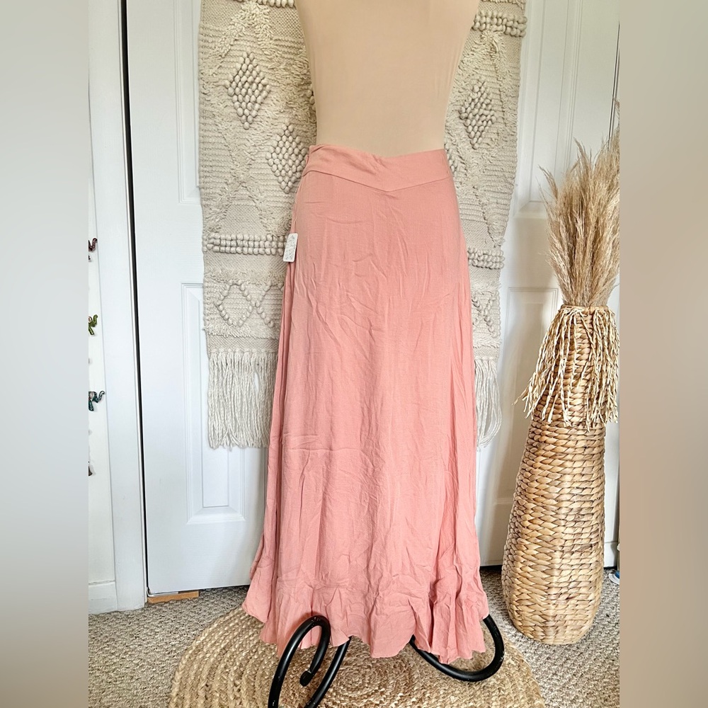 Free People Ruffle Skirt Flowy Pants - Picture 5 of 6